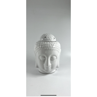 Ceramic Oil Burner BUDDAH HEAD White