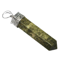 Crystal Pendant Cap Pencil UNAKITE