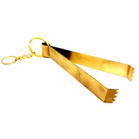 Charcoal Tongs BRASS 14cm
