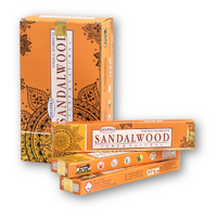 Deepika Incense SANDALWOOD 15g BOX of 12 Packets