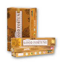 Deepika Incense GOOD FORTUNE 15g BOX of 12 Packets