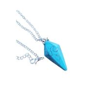 Gemstone Pendulum BLUE HOWLITE Necklace