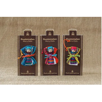 Guatemalan Worry Doll LARGE with Bag and Display Card