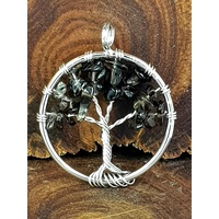 Handmade Pendant Tree of Life SMOKEY QUARTZ 3cm