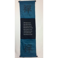 Hanging Wall Banner ZEN Blue