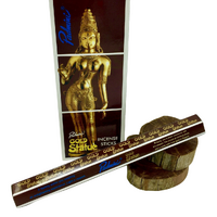 Padmini Incense Hex GOLD STATUE 20 stick BOX of 6 Packets