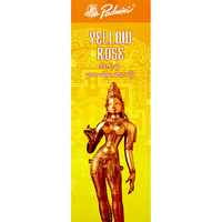 Padmini Incense Square YELLOW ROSE 8 stick BOX of 25 Packets
