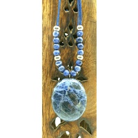 Pebble Necklace SODALITE No Diamante