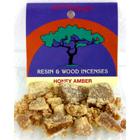 Resin & Wood Incense Honey Amber Granules 5g Packet