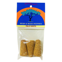 Resin & Wood Incense PALO SANTO Jumbo Cones packet