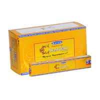 Satya Incense NATURAL SANDAL (CHANDAN) 15g BOX of 12 Packets