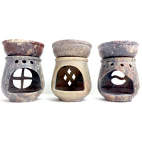 Soapstone OIL BURNER Small 3.5 inch BEIGE