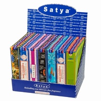 Satya Incense POPULAR SERIES 15g DISPLAY BOX of 84 Packets