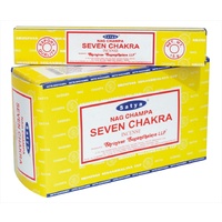 Satya Incense SEVEN CHAKRAS 15g BOX of 12 Packets