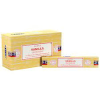 Satya Incense VANILLA 15g BOX of 12 Packets