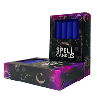 Spell Candle 10cm PURPLE pack of 12