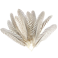 Smudge Feather SILVER ALMOND TAIL Medium