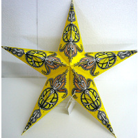 Star Hanging Lantern YELLOW BLACK