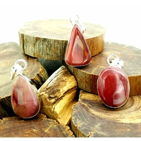 Silver Plated Gemstone Pendant MOOKAITE