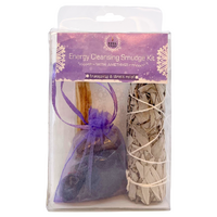 Smudge Stick Energy Cleansing Kit AMETHYST