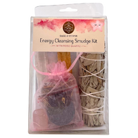 Smudge Stick Energy Cleansing Kit ROSE QUARTZ 