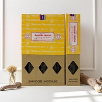 Satya Smudge Incense SANDALWOOD 25g BOX of 12 Packets