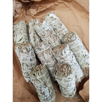 Californian White Sage MEDIUM Smudge Sticks (THICK) 10 UNPACKAGED