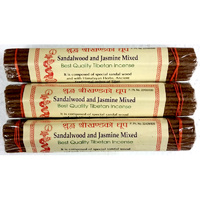 Tibetan Incense Chandra Devi SANDAL & JASMINE Sleeve of 10 Rolls