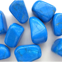 Tumbled Stones 200g BLUE HOWLITE Bulk