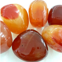Silverstone Tumbled Stones CARNELIAN 200g with Explanation Card