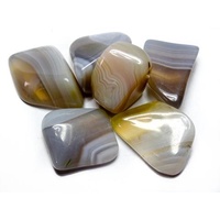 Tumbled Stones 200g GREY AGATE bulk