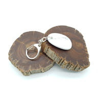 Zodiac Key Ring GEMINI/White Howlite