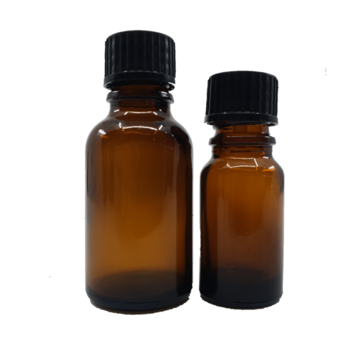 AMBER GLASS BOTTLE w DRIPOLATOR