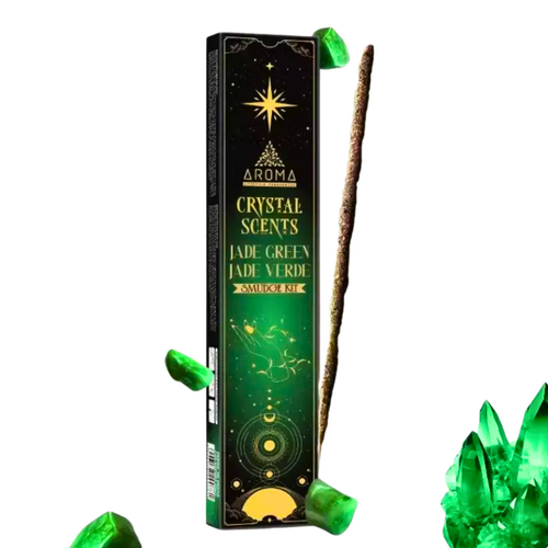 AROMA Crystal Collection Incense Sticks GREEN JADE box of 12 packets