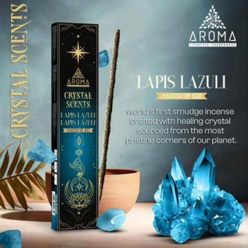 AROMA Crystal Collection Incense Sticks LAPIS LAZULI box of 12 packets