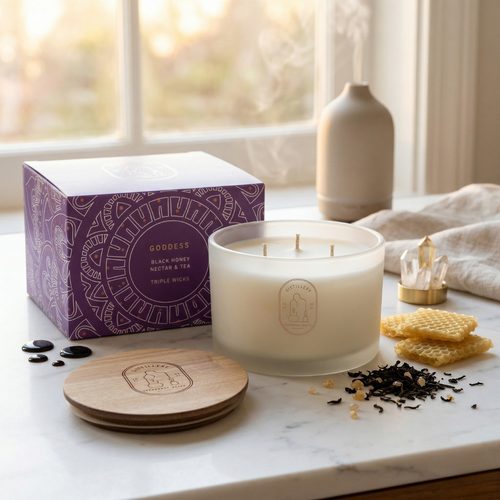 Distillery Soy Candle 450g GODDESS Black Honey Nectar & Tea