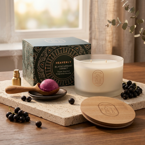 Distillery Soy Candle 450g HEAVENLY Blackcurrant Sorbet