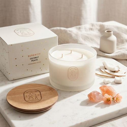 Distillery Soy Candle 450g SERENITY Coconut Peach