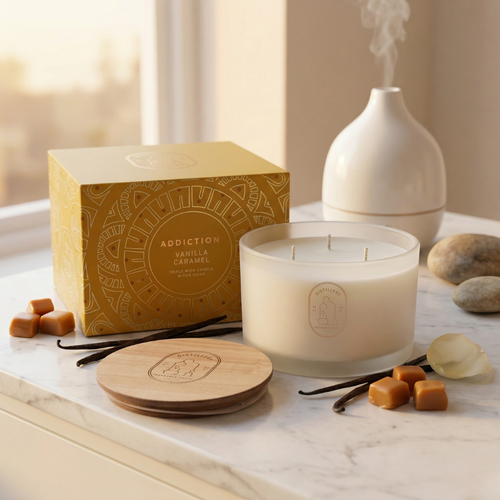 Distillery Soy Candle 450g ADDICTION Vanilla Caramel