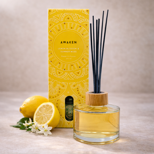 Distillery Reed Diffuser 200ml AWAKEN Lemon Blossom & Summer Moss
