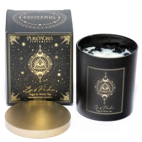 Esoteric Collection Scented Candle EYE OF PROVIDENCE Sage & White Tea 200g
