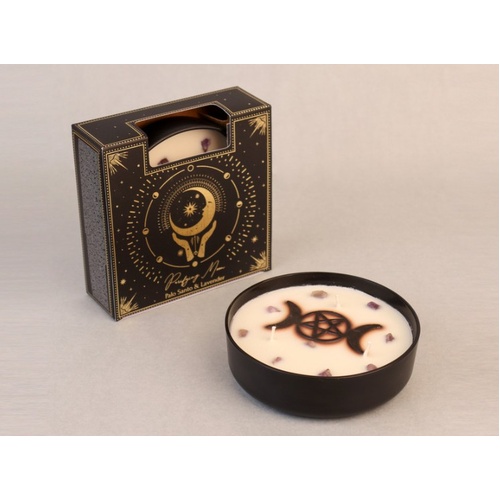 Esoteric Collection Scented Candle PURIFYING MOON Triple Moon Pentagram 200g