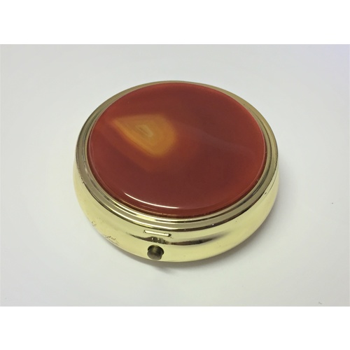 Pill Box RED AGATE 50mm