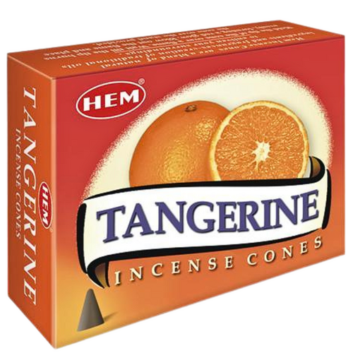 HEM Incense Cones TANGERINE BOX of 12 Packets