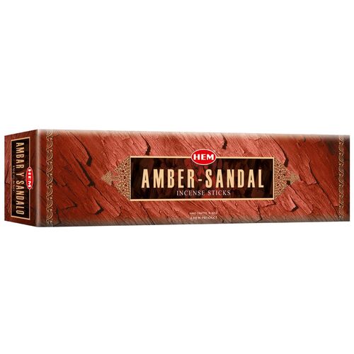 HEM Incense Garden AMBER SANDAL 65g BOX of 6 Packets