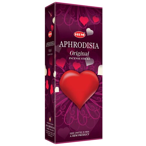 HEM Incense Hex APHRODISIA 20 Stick BOX of 6 Packets