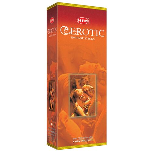 HEM Incense Hex EROTIC 20 stick BOX of 6 Packets