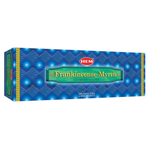 HEM Incense Hex FRANK MYRRH 20 stick BOX of 6 Packets