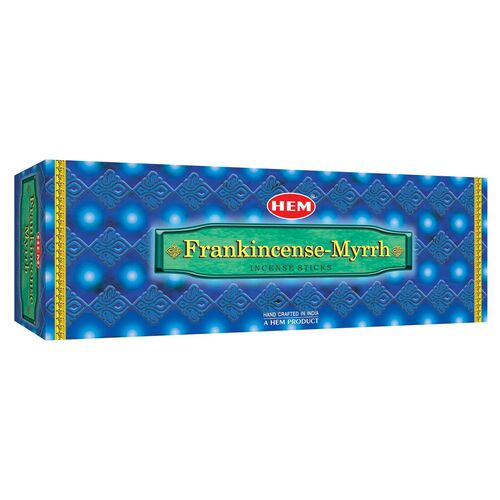 HEM Incense Hex FRANK MYRRH 20 stick BOX of 6 Packets