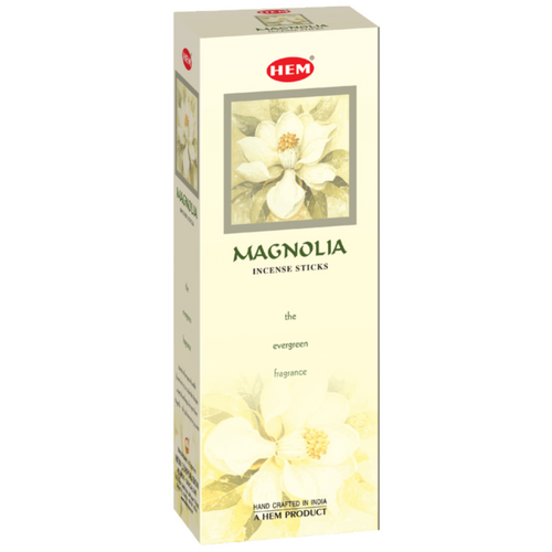 HEM Incense Hex MAGNOLIA 20 stick BOX of 6 Packets